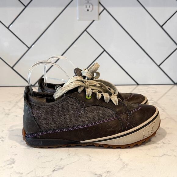 Sorel Mackenzie leather wool hiking sneakers size 7 waterproof discontinued - Picture 1 of 10